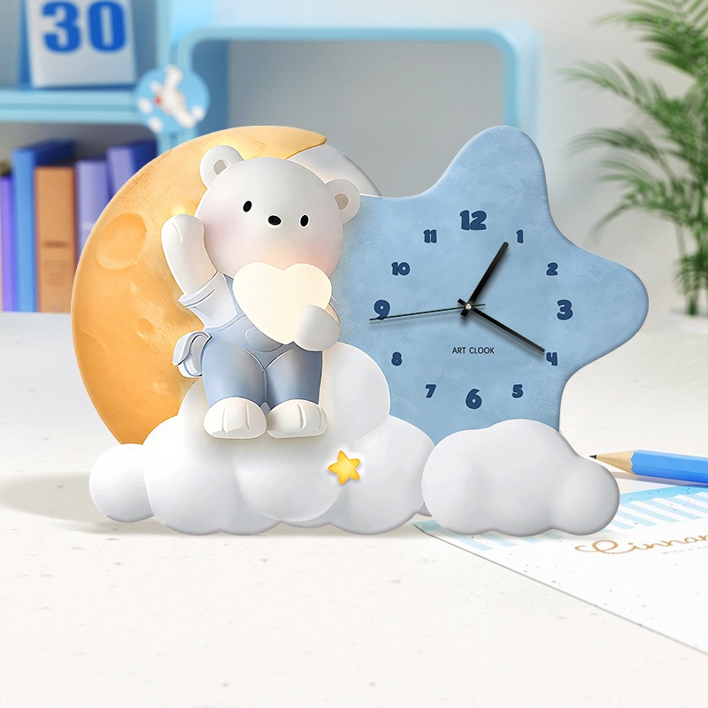 Đồng Hồ Để Bàn Mẫu Đồng hỒ Mini Để Bàn Làm Việc, Bàn Học, Tranh Trí Tủ Kệ, Giá Sách