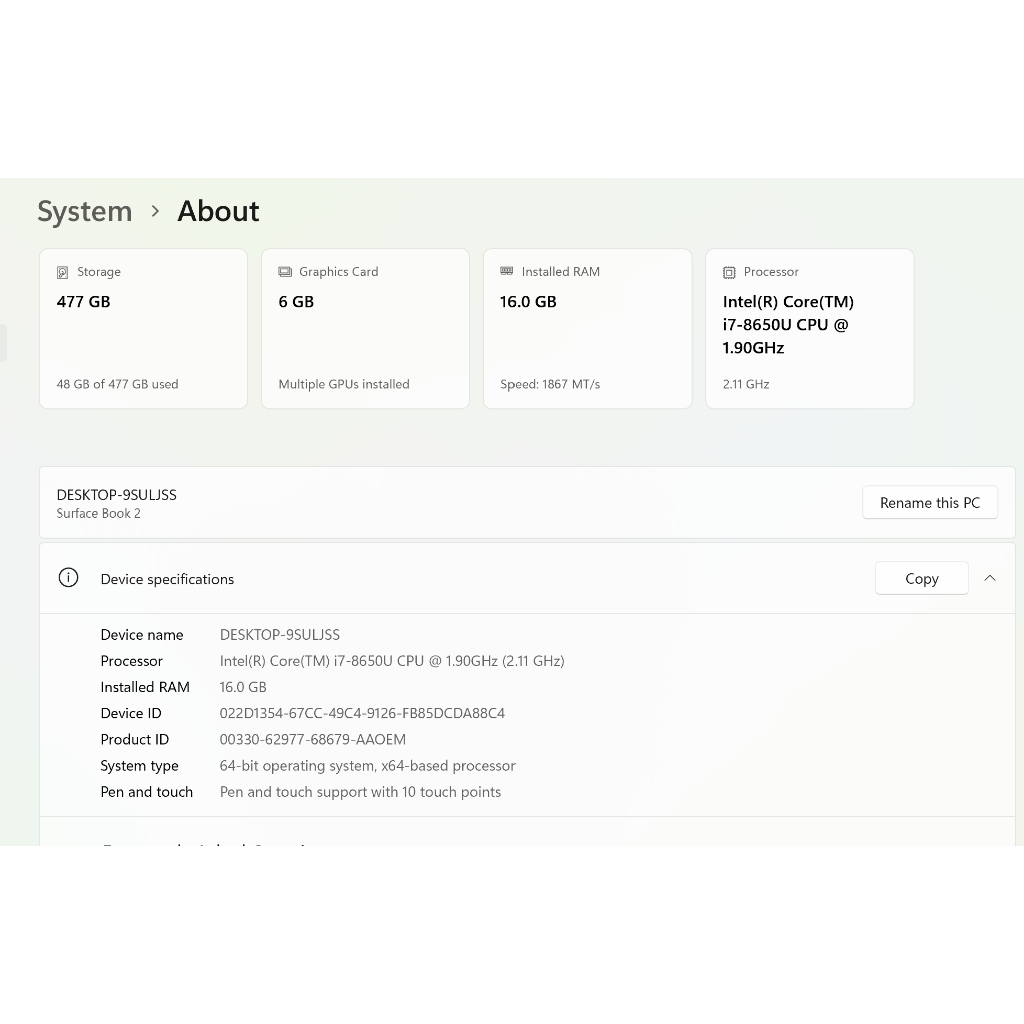 Microsoft Surface Book 2,15inch: Core i7|16GbRam|512SSD|6G GeForce|WinPro11 | BigBuy360 - bigbuy360.vn