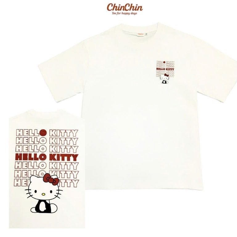 Áo thun hello kitty CHINCHIN áo phông oversize in hình kitty dễ thương lắm