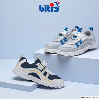  BITIS | Giày thể thao bé trai size 30-35 Sneaker trẻ em học sinh quai nhám dán đế siêu nhẹ BSB010200 