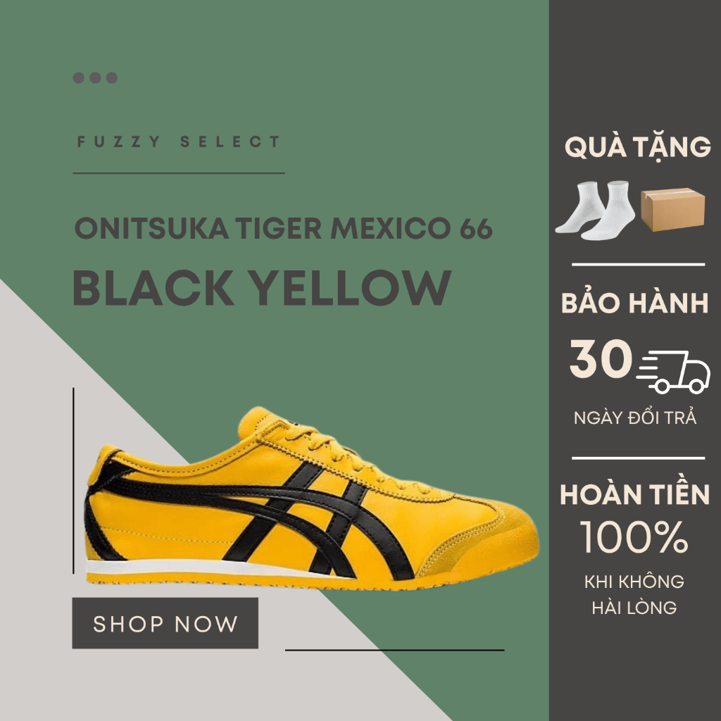 [Hàng Chính Hãng] Giày Onitsuka Tiger Mexico 66 Đủ Màu, Đủ Size Unisex Chuẩn Form Fuzzy Select.