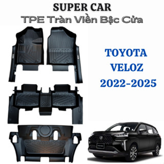 Thảm lót sàn ô tô Toyota Veloz 2022-2026, Thảm nhựa TPE đúc 5D tràn viền bậc cửa