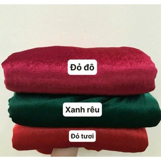 Vải NHUNG đỏ làm phông nền, rèm,, làm nơ noel, châu nhung trang trí trung thu, trang trí tết