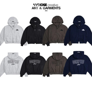  ÁO HOODIE ZIP thêu nổi Whose Studio - Áo khoác nỉ boxy unisex 