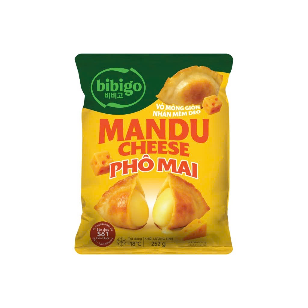 Mandu nhân phô mai Bibigo 252g [HN giao hỏa tốc] - Ảnh 4