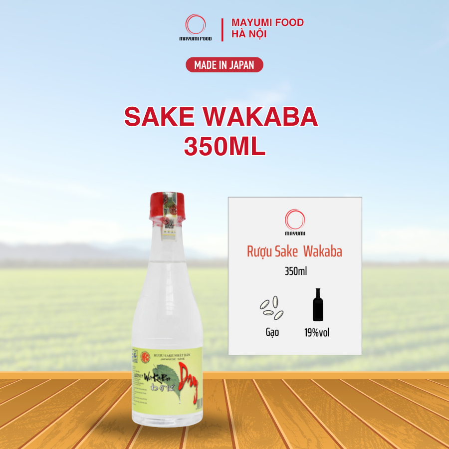 Rượu Sake Wakapa Nhật Bản 350ml