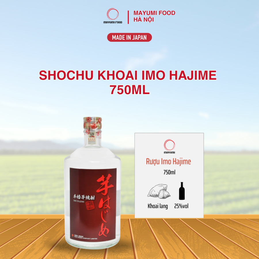 Rượu Shochu Khoai Imo Hajime 750ML