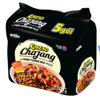 [THÙNG 8 LỐC] MÌ TRỘN TƯƠNG ĐEN KORENO CHAJANG – VỊ CAY & KHÔNG CAY – GÓI 78G
