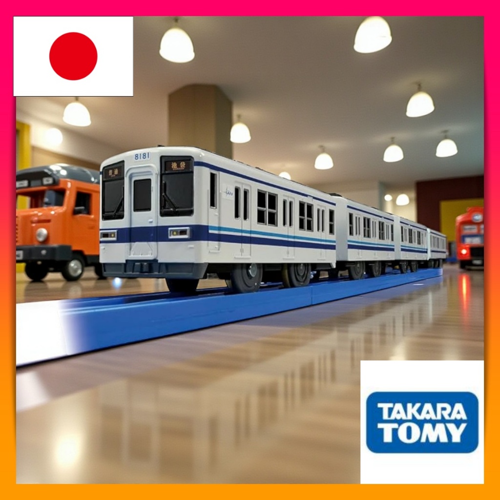 TAKARA TOMY Plarail S-61 Tobu 8000 Series Electric Train Toy for Kids Ages 3 and Up