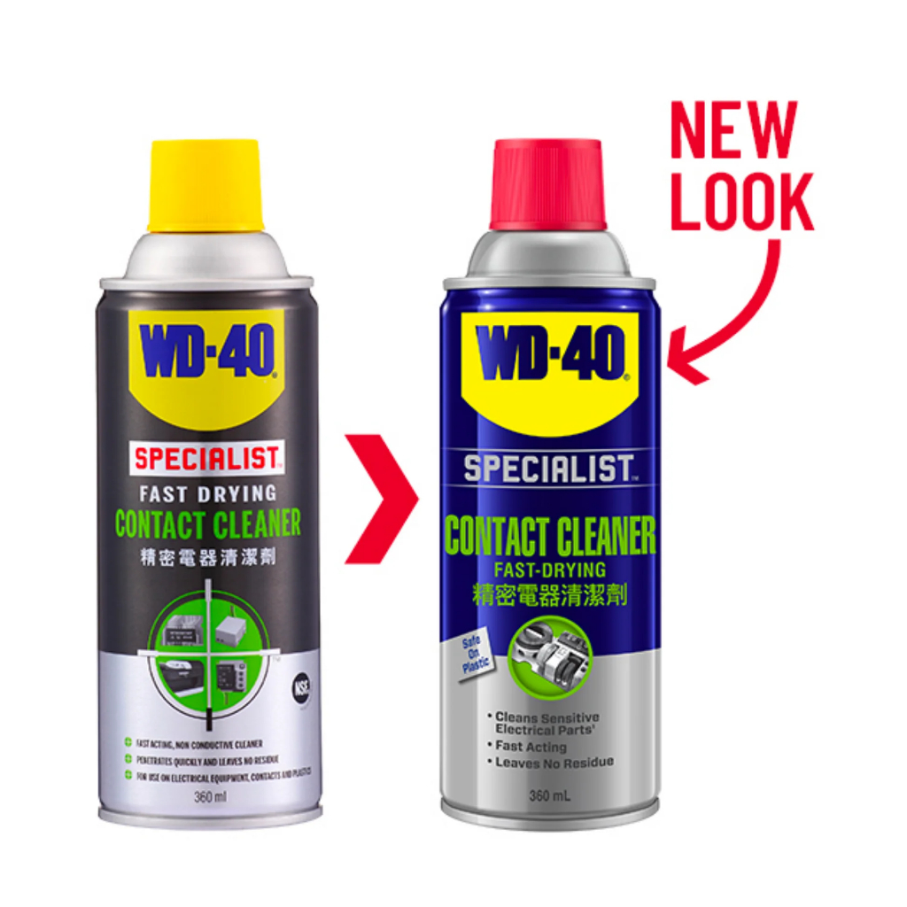 Nước rửa bo mạch điện tử WD40 Contact Cleaner 360ml, xịt vệ sinh làm sạch đồ điện, chống gỉ sét