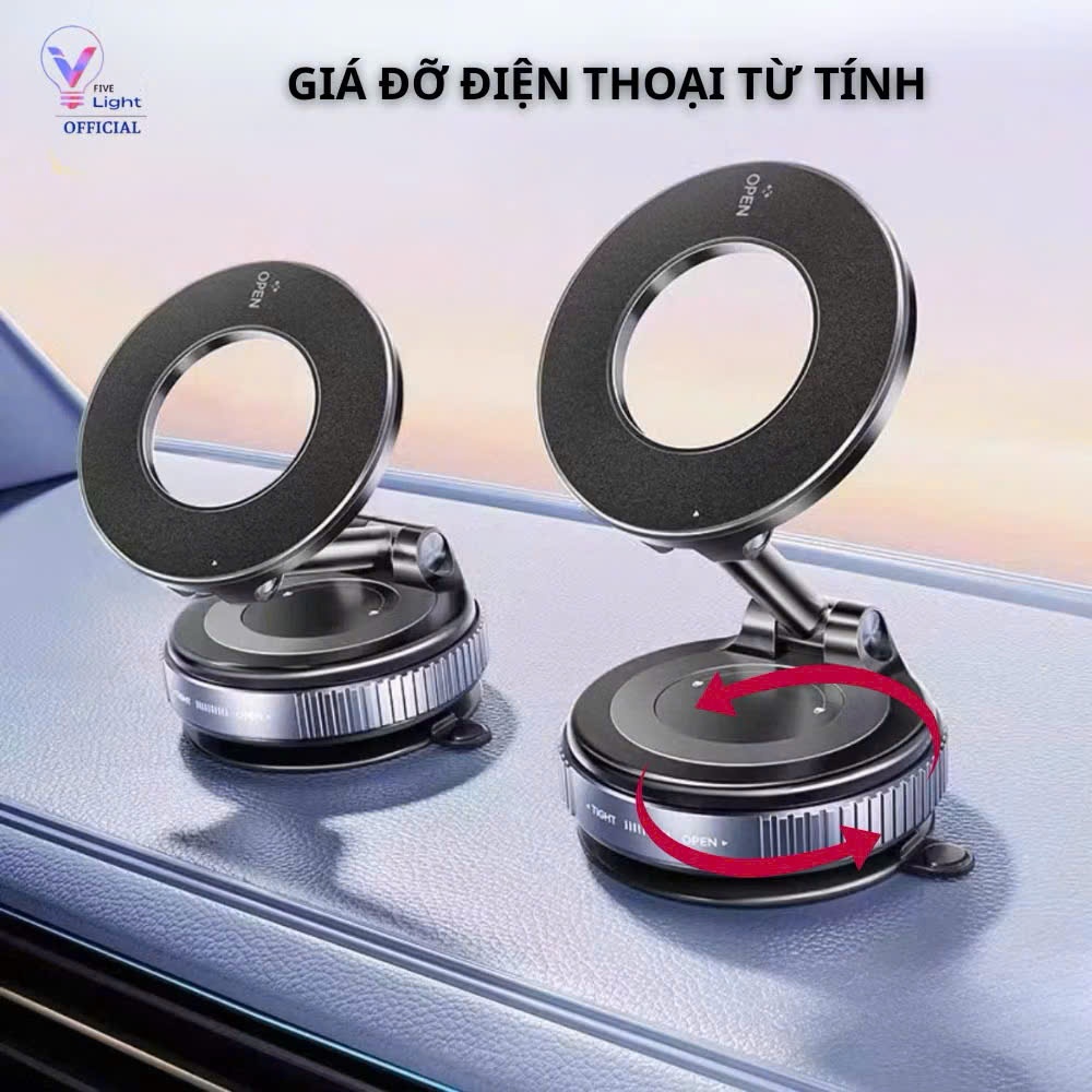 [ GIAO HCM ] Giá đỡ điện thoại ô tô từ tính hút chân không hấp phụ hai mặt [ HÀNG TỐT ]