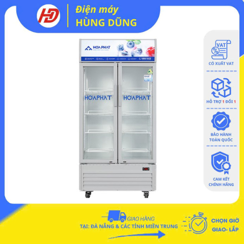 [SHIP HỎA TỐC ĐÀ NẴNG ] Tủ mát Hòa Phát 526 lít HSR D6526 - BẢO HÀNH CHÍNH HÃNG 24 THÁNG