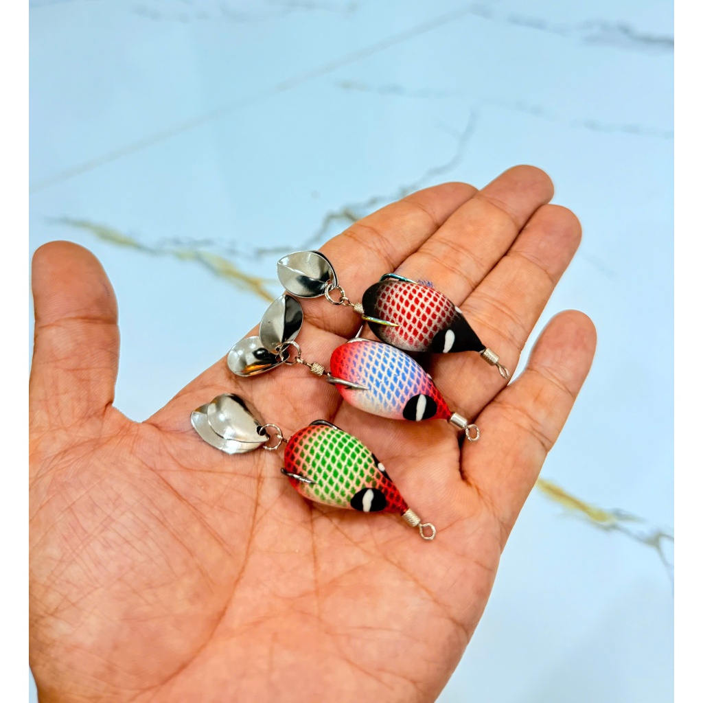 Nhái hơi Chado H1 chì đúc 2.7cm 6.5g nổi lửng lưỡi titan bkk