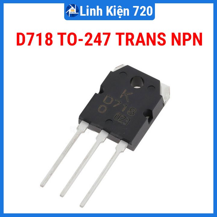 Transistor D718, linh kiện điện tử IC D718 TO-247 TRANS NPN 8A 120V