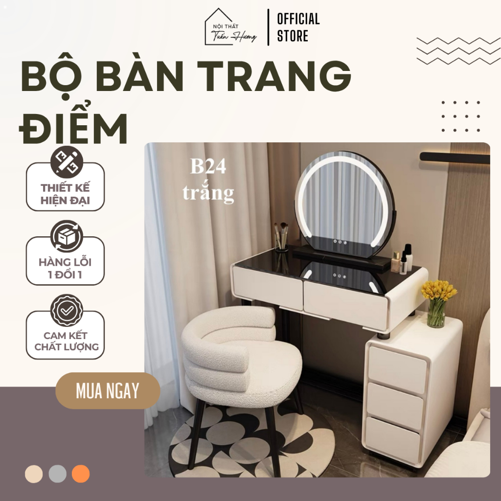 [B24]Bàn trang điểm nhập khẩu, Bàn trang điểm mini