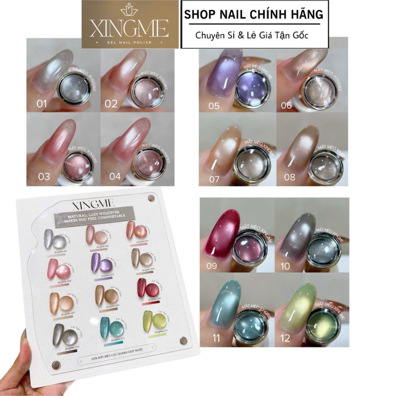 Sơn mắt mèo cực quang giọt nước XINGME lẻ chai , mắt mèo sáng ánh cực quang hạt mịn [XINGME NAIL]