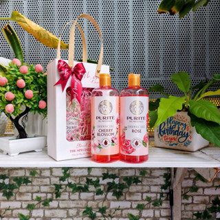  Túi Quà - Sữa tắm Purite thiên nhiên gồm 2 chai 500ml+500ml 