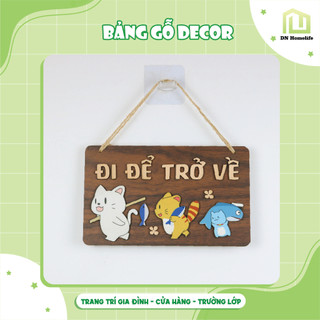Bảng gỗ decor Đi để trở về Siêu dễ thương trang trí gia đình nhà cửa