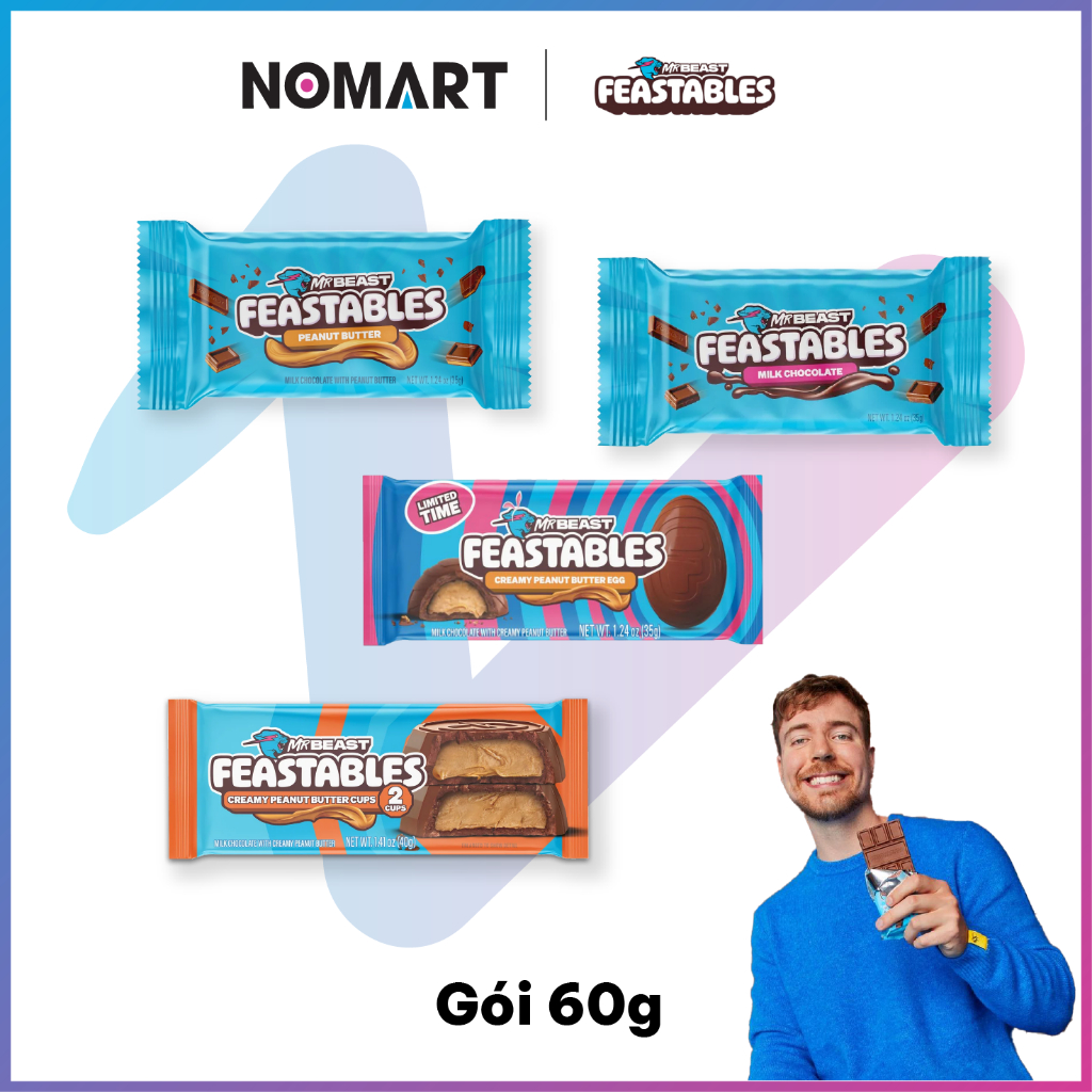 Socola Feastables MrBeast Nhỏ HOẢ TỐC