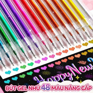  Bút Nhũ Kim Tuyến Lấp Lánh 12 Màu – Bút Highlight Đánh Dấu Sáng Tạo Cho Bullet Journal Học Sinh Và Văn Phòng 