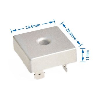 DIODE CẦU VUÔNG 25A KBPC2510