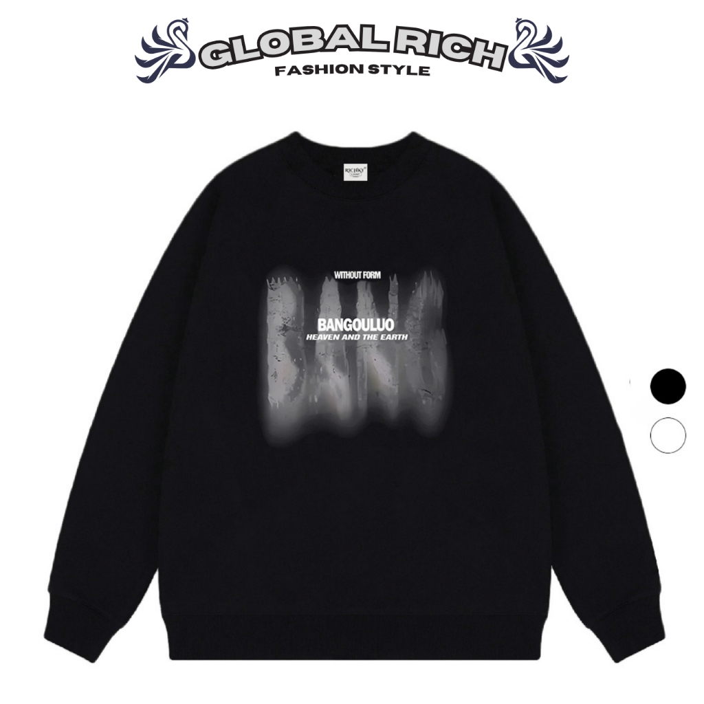 Áo Sweater Global Rich Premium Nỉ Nghệ Thuật Trừu Tượng Bangouluo Abstract Art
