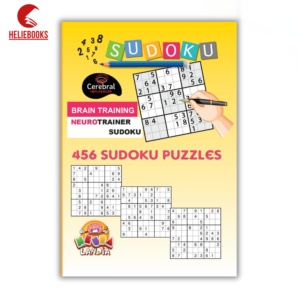 Sách - 456 Sudoku Puzzles - Sách tư duy Neurotrainer - Bản in laser có đáp án