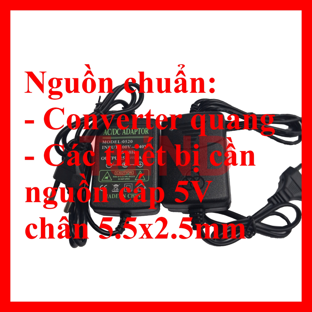 Nguồn Conveter Quang 5V 2A, Nguồn 5V 2A, adapter 5V 2A