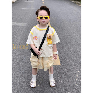 Set Bé Phong cách Hàn Quốc dễ thương có tặng gấu bông đi kèm [M22]