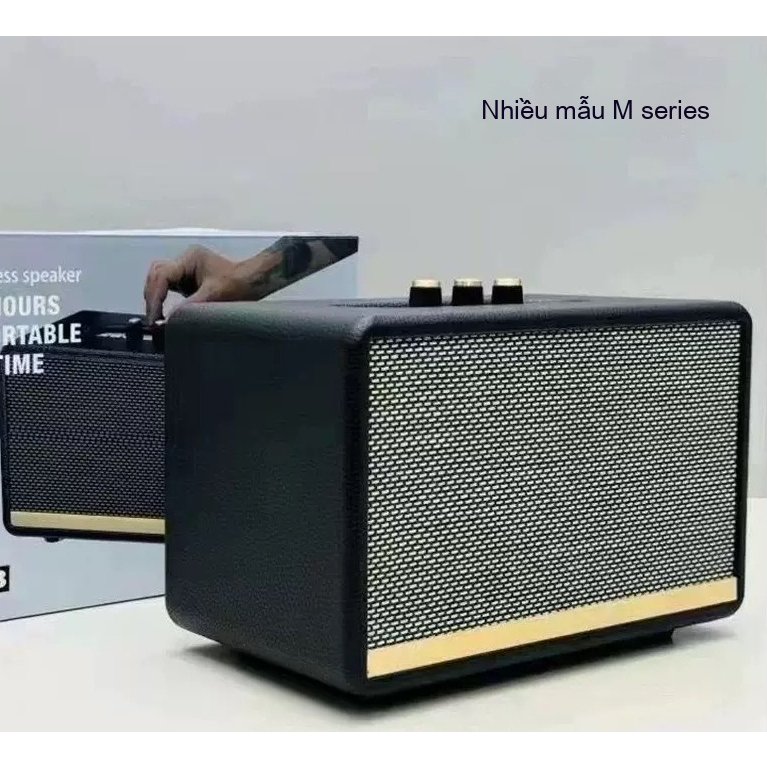 Loa Bluetooth M18, Loa cầm tay retro di động ngoài trời không dây với âm trầm mạnh mẽ M13