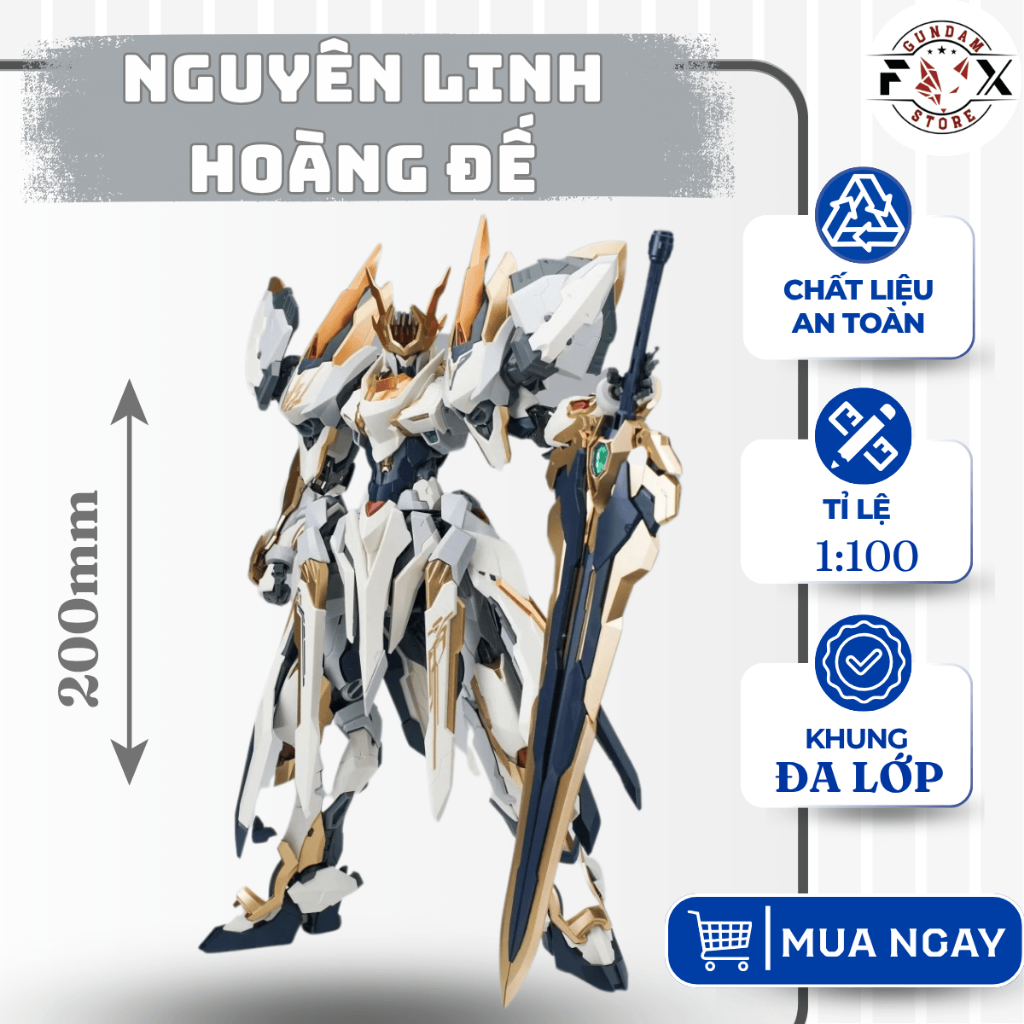 Mô hình lắp ráp, Đồ chơi lắp ráp YingLong Nguyên Linh Hoàng Đế 1/100 tinh xảo - Fox Gundam Store