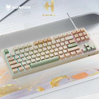 XUNFOX K60 HOSAN Bàn Phím Giả Cơ Có Dây Kết Nối Đầu USB, 19 Phím Conflict Free Phản Hồi Nhanh