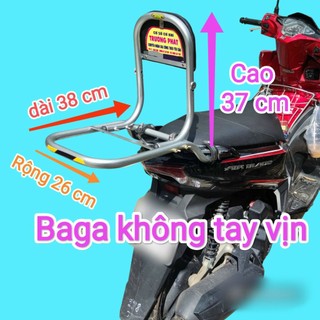 ( Tặng lót tay )Baga phượt xe exciter 135.Mẫu mới tháo rời tay vịn được
