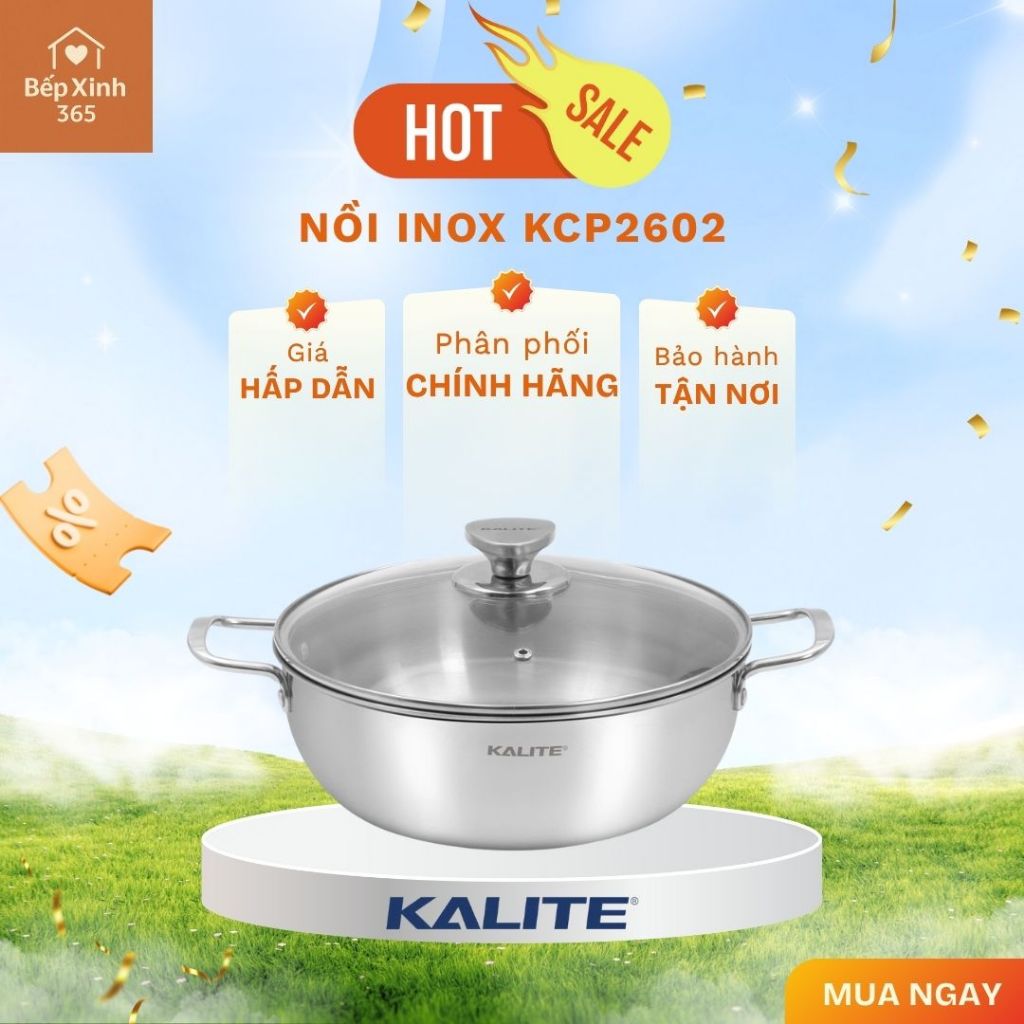 Nồi KALITE KCP2602 24cm – Thiết kế sang trọng, an toàn cho sức khỏe