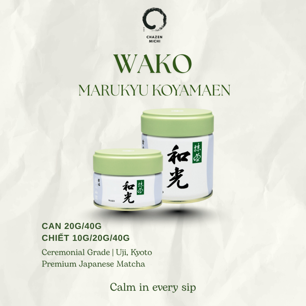 MATCHA WAKO - HÃNG MARUKYU KOYAMAEN THƯỢNG HẠNG NHẬT BẢN