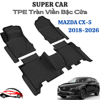  Thảm lót sàn ô tô Mazda CX5 2018-2026 Thảm nhựa TPE đúc 5D tràn viền bậc cửa 