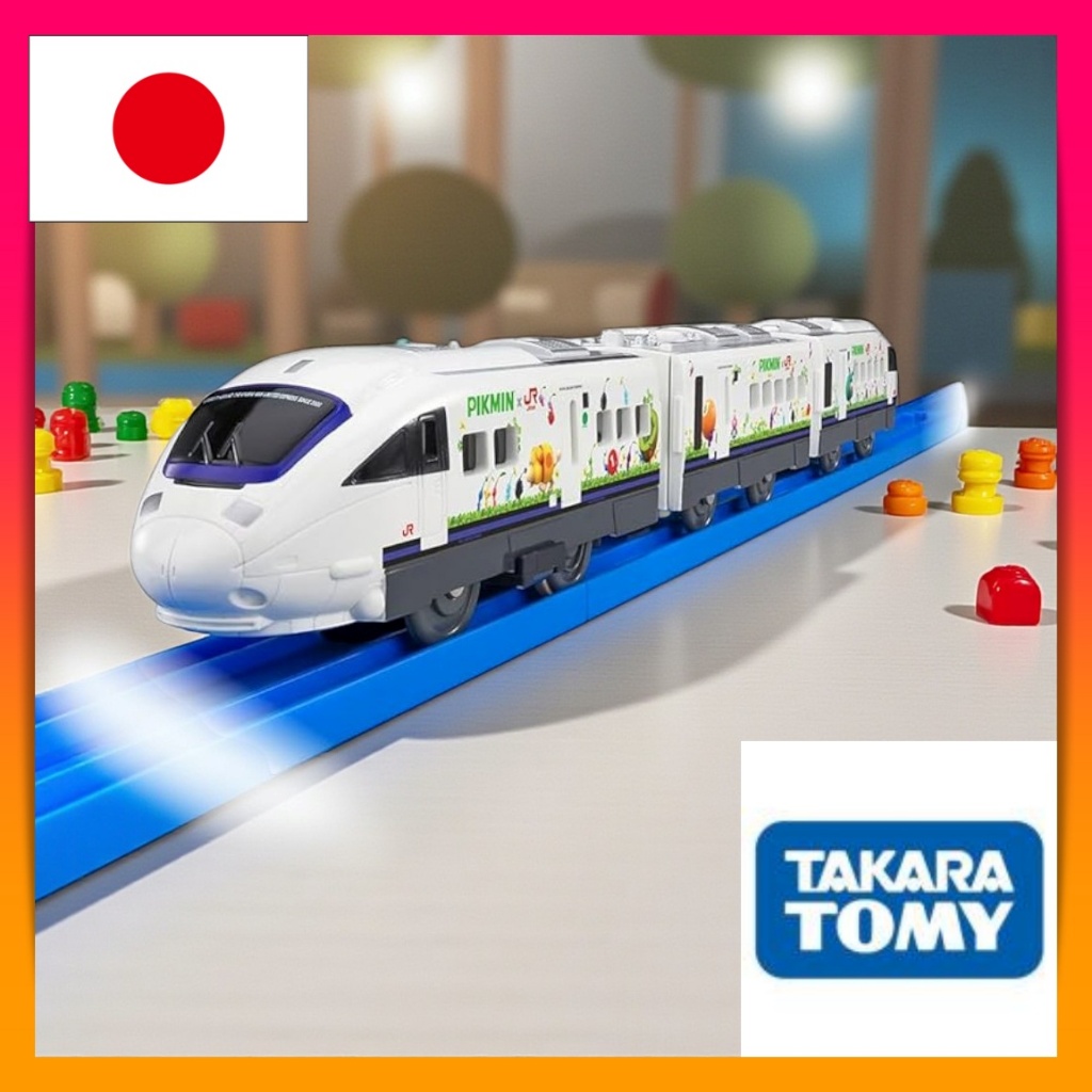 TAKARA TOMY Plarail JR Kyushu Pikmin Train Toy for Kids Ages 3+ Interactive Electric Train Set