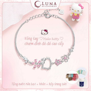    Tặng nước rửa bạc + hộp  VÒNG TAY HELLO KITTY CHO BẠN GÁI – DỄ THƯƠNG NGỌT NGÀO SANG TRỌNG  