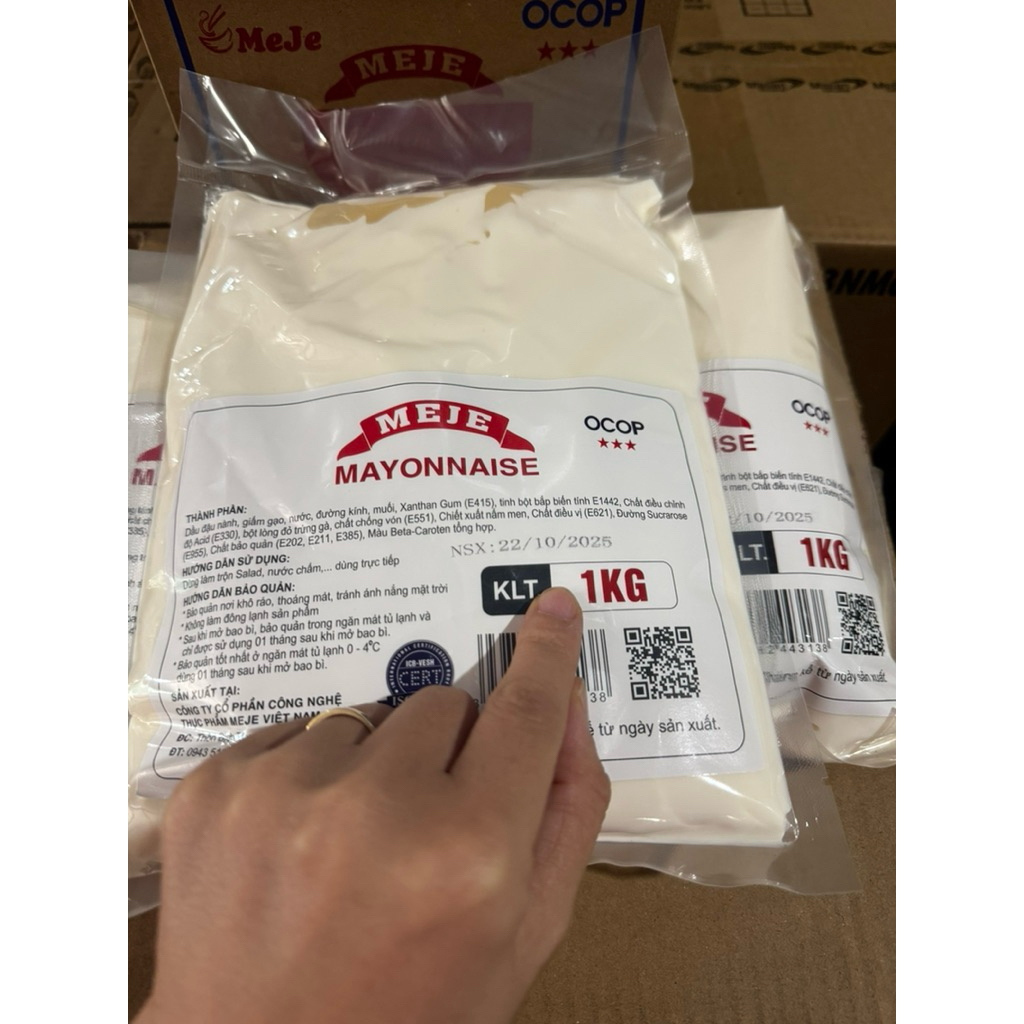 Sốt mayonnaise MEJE túi 1kg