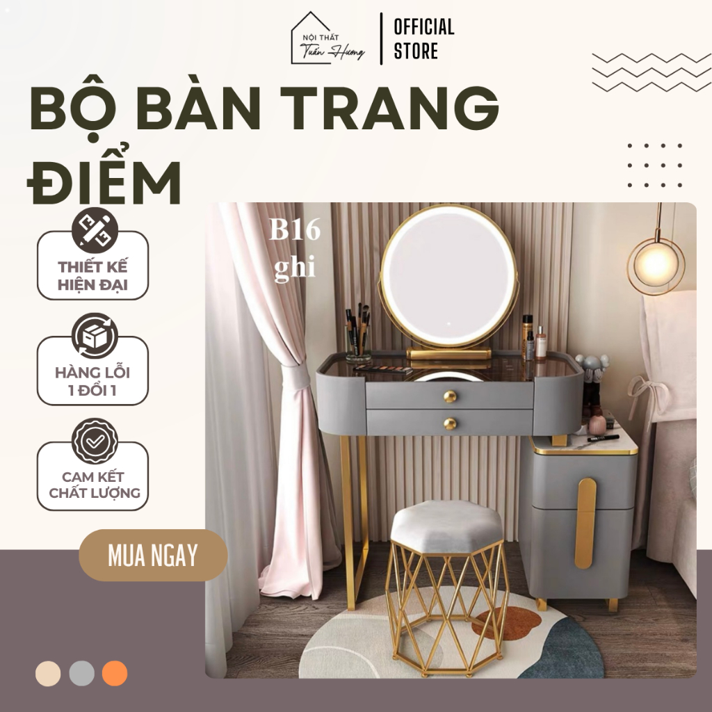 [B16]Bàn trang điểm nhập khẩu, Bàn trang điểm mini