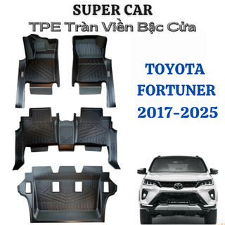  Thảm lót sàn ô tô Toyota Fortuner 2017-2025 Thảm nhựa TPE đúc 5D tràn viền bậc cửa 