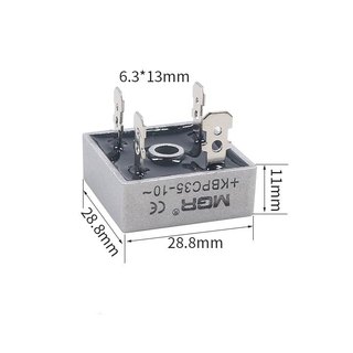 Diode Cầu VUÔNG 35A KBPC3510