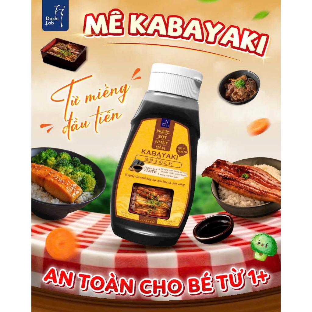 Sốt KABAYAKI Sốt Lươn Nướng Nhật Bản Chay Mặn Cho Bé Từ 1 Tuổi Chai 340g - Nhà hữu cơ