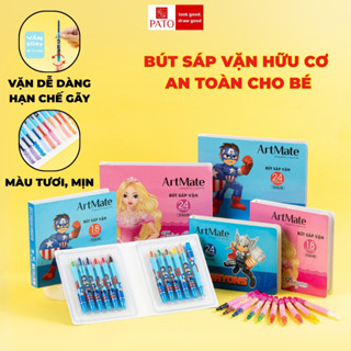  Bút Sáp Vặn CLASSMATE Sáp Màu Hữu Cơ Có Vỏ Nhựa Bảo Vệ Khó Gãy Không Bẩn Tay Màu Tươi Sáng Mịn An Toàn Cho Bé Tô Màu 