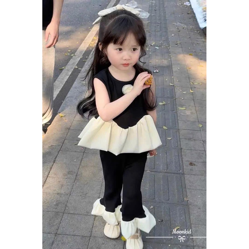 [LiA baby’s ] Set đồ áo kèm quần dài điệu đà cho bé gái(9-30kg)