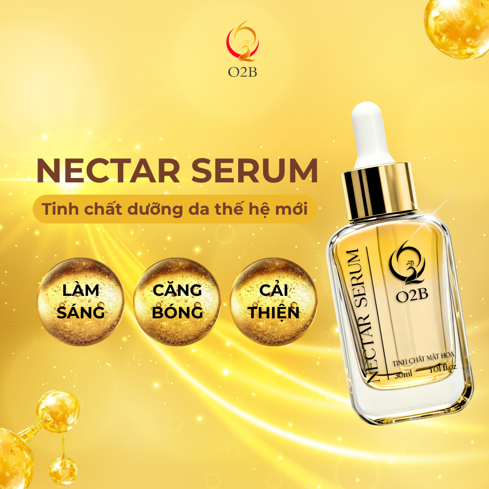 [CHÍNH HÃNG] NECTAR SERUM O2B 30ml - Hỗ trợ làm sáng da - Giúp da căng bóng - Cấp ẩm sâu cho da - Hỗ