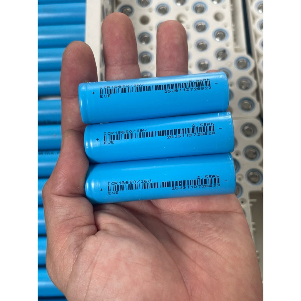 Pin 18650 Eve 26V xả 5C hàng tháo khối nội trở 19-20