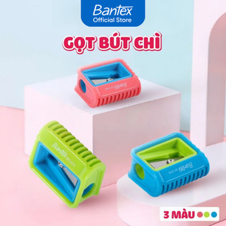 [🔥1 TẶNG 1]Gọt Bút Chì Mini Bantex BE1007, Nhựa ABS, Lưỡi Thép Không Gỉ, Học Sinh, Văn Phòng Có Nắp Chứa Vụn Chì