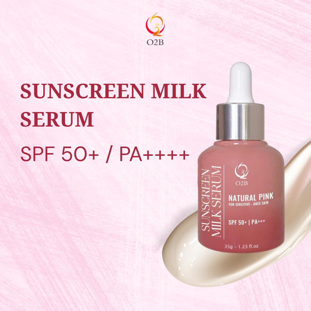 [CHÍNH HÃNG] SERUM CHỐNG NẮNG HỒNG O2B, SPF 50+/PA++++, HỖ TRỢ NÂNG TONE DA