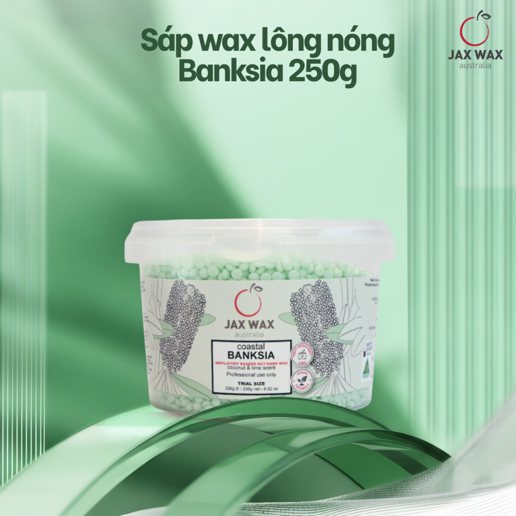 Sáp wax lông nóng dạng hạt Jax Wax Australia các màu dạng hũ 250gr